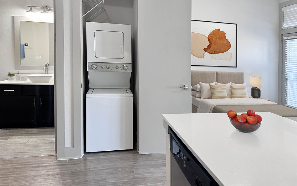The Thompson - Studio floorplan layout with 1 bathroom and 580 square feet (Laundry
)
